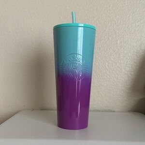 Starbucks Aqua and Violet Tumbler